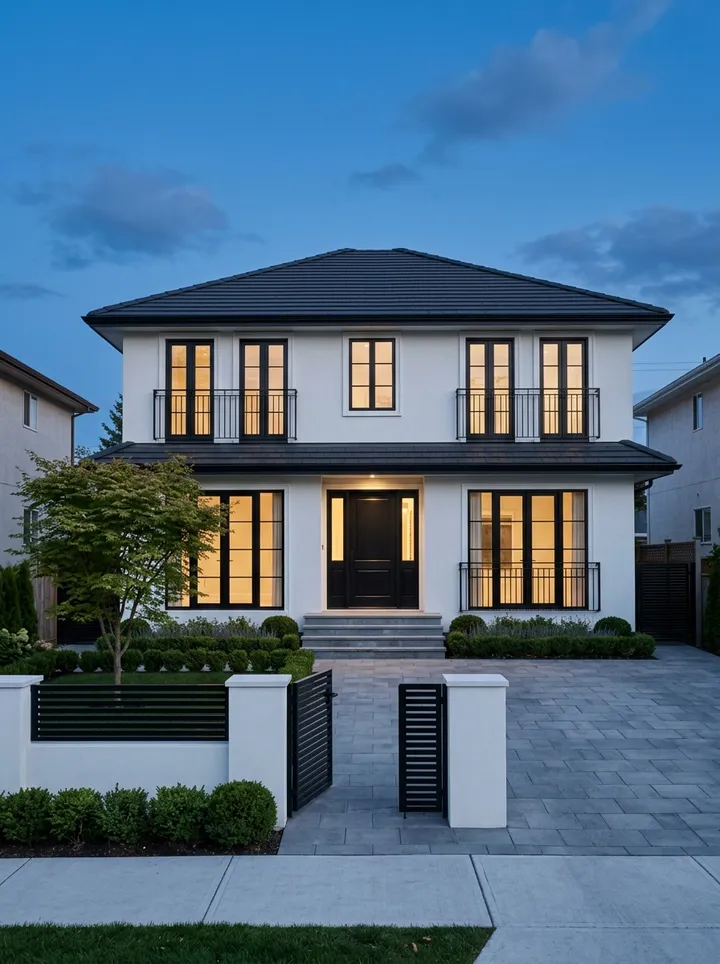 Illustration: House exterior after, Contemporary