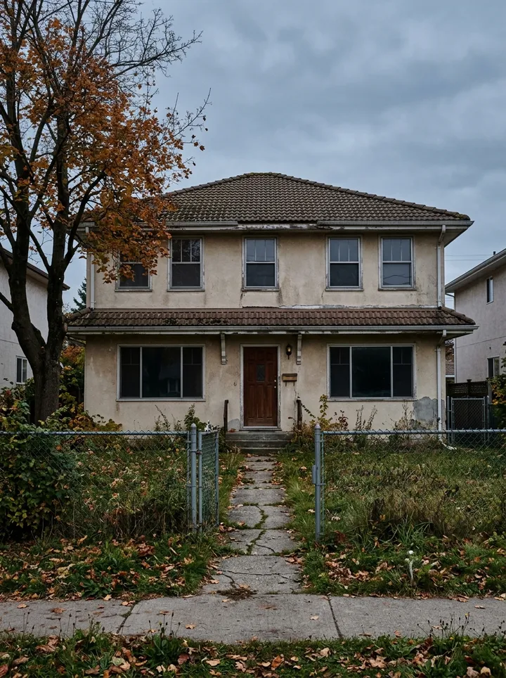 Illustration: House exterior before redesign