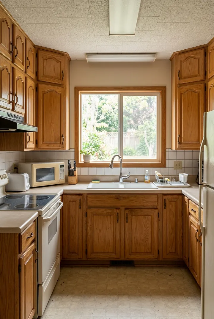 Illustration: Kitchen before redesign