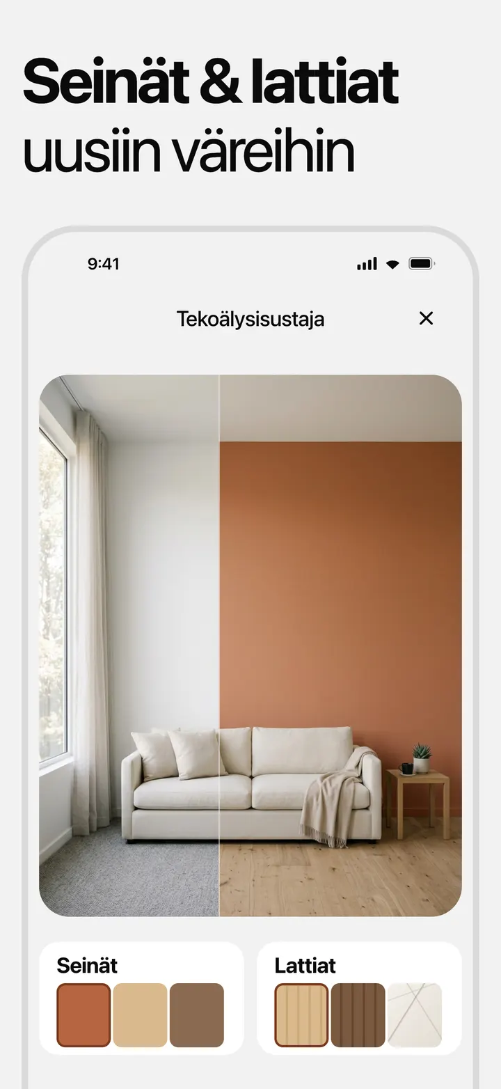Seinä ja lattia